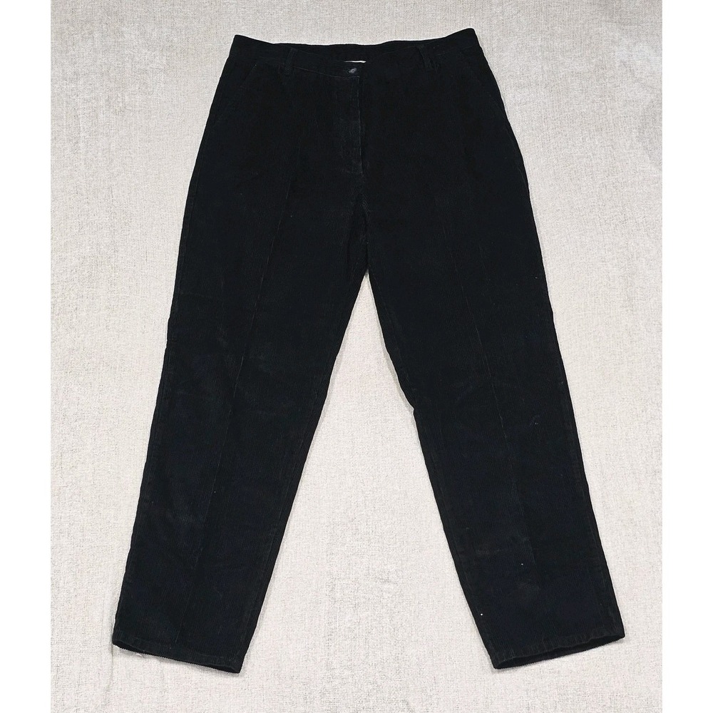 Vintage Woolrich 1964 Black 100% Cotton Womens Corduroy High Rise Pants Size 16